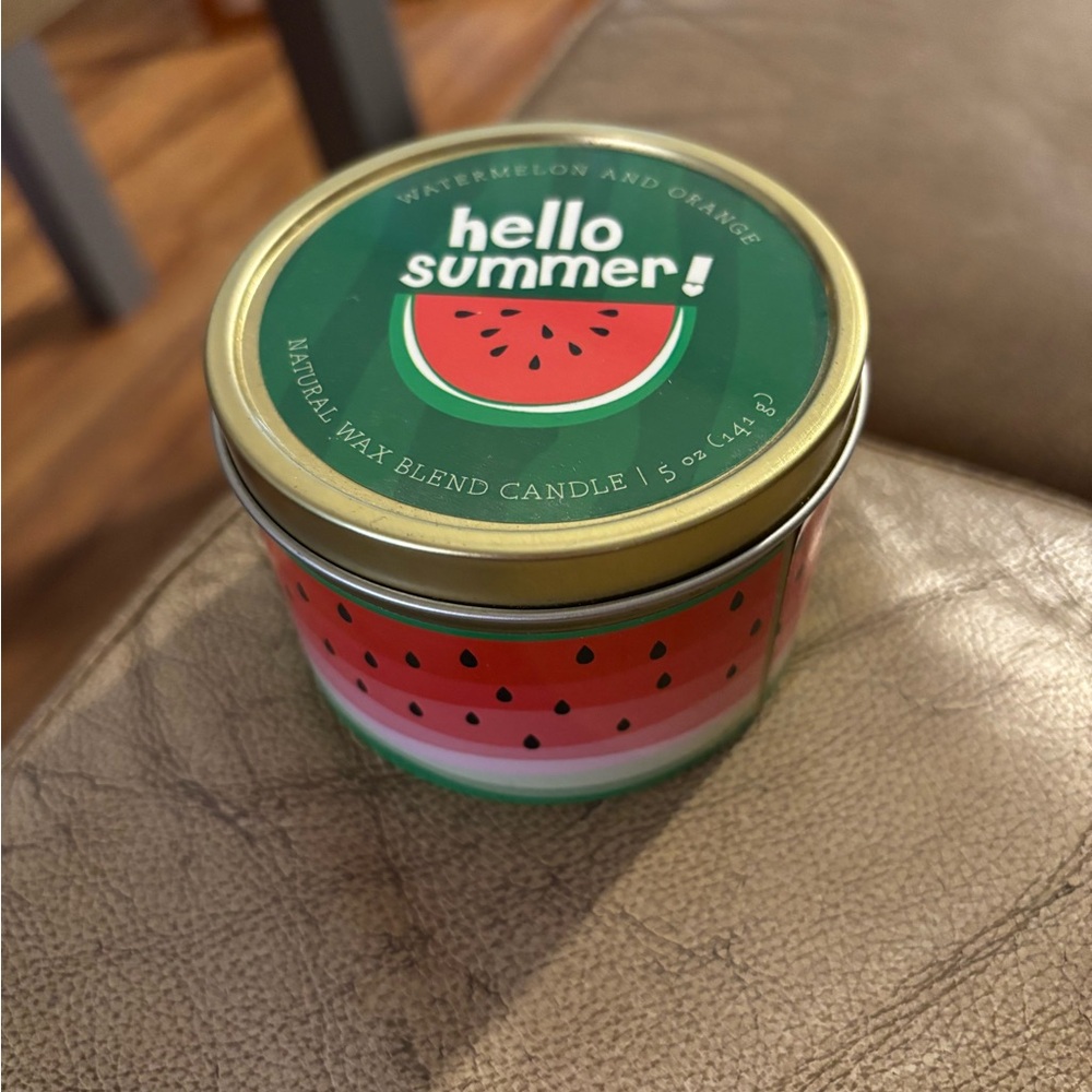 Hello Summer Watermelon and Orange Scented Candle Water Melon